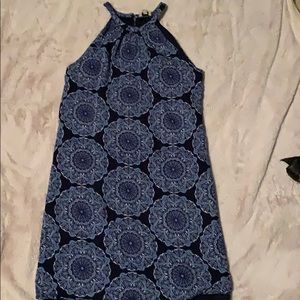 High halter lined Daniel cremieux blue medallion👗